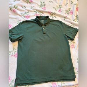 L.L. Bean Forest Green Traditional Fit Polo-Large Regular
